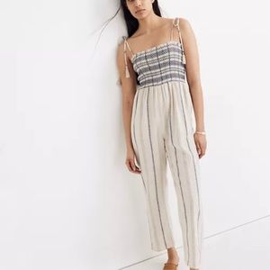 Madewell smocked jumpsuit
